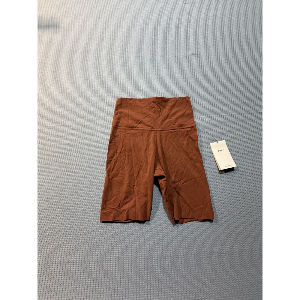 Nike High Waisted Yoga Short Women Sz S Brown Brand New